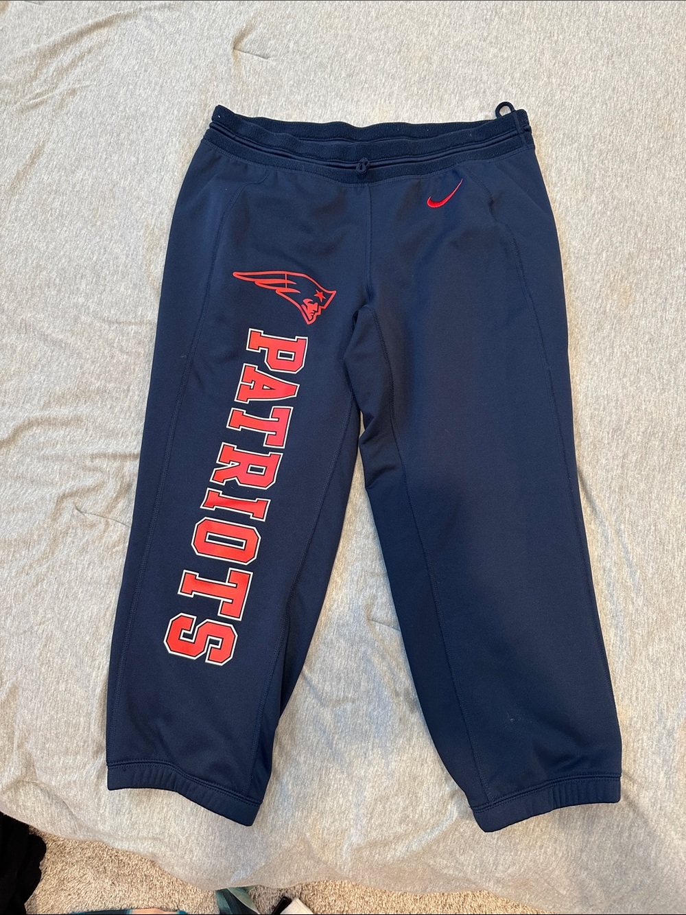 Nike Navy Patriots Joggers with Red Logos